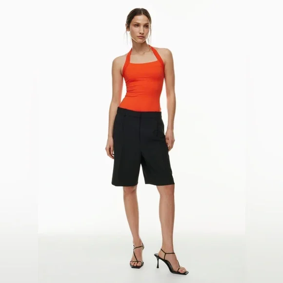 Aritzia Babaton Contour Harmonize Halter Top - Orange Square Neck - Picture 13 of 14